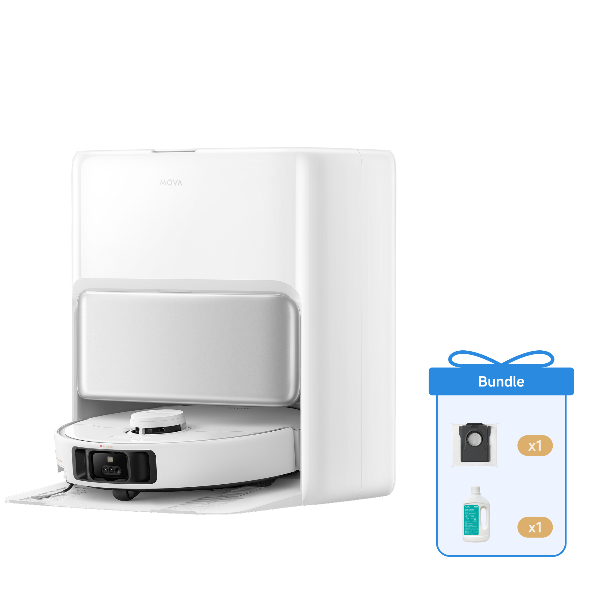 MOVA P50 Pro Ultra Saugroboter + 1L Reinigungslösung + Staubbeutel