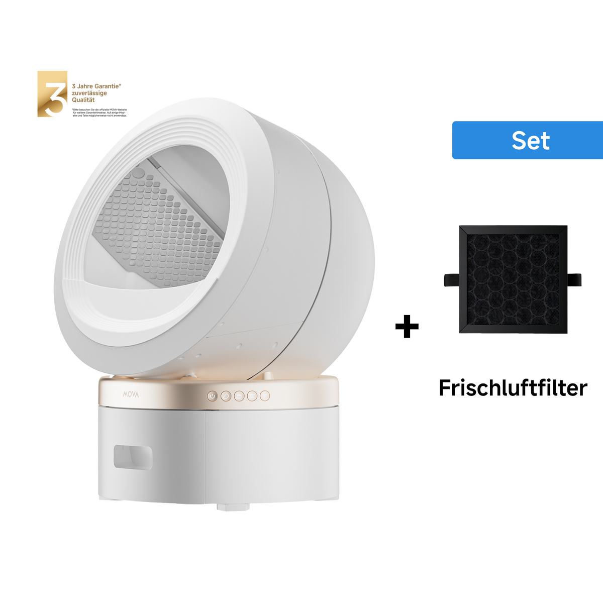MOVA MeowgicPod LR10 Prime – Intelligente Katzentoilette +  Frischluftfilter