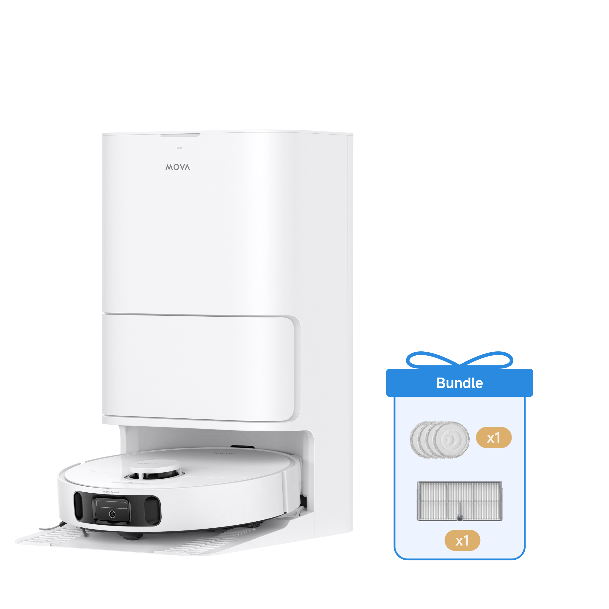 MOVA E40 Ultra Saugroboter + Wischpad + Staubboxfilter