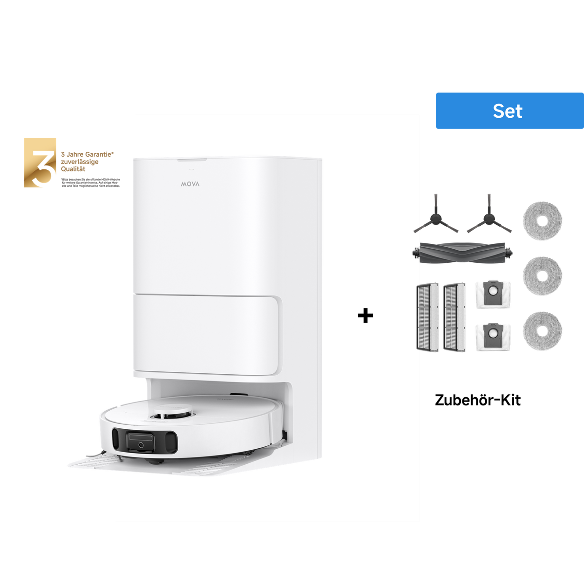 Dreame MOVA E30 Ultra Saugroboter +  Zubehör kit für 1 Jahr
