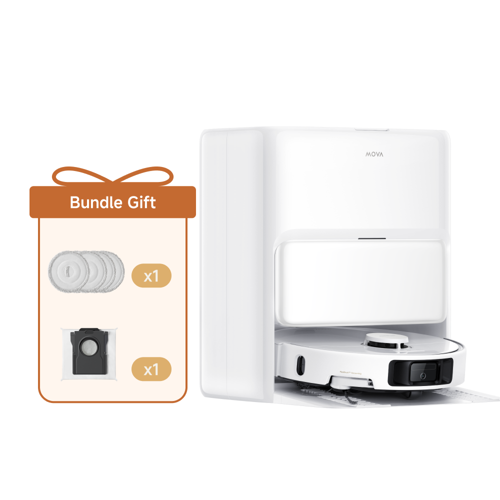 MOVA P50 Ultra Saugroboter + Saugroboter Staubbeutel + Saugroboter Wischpad