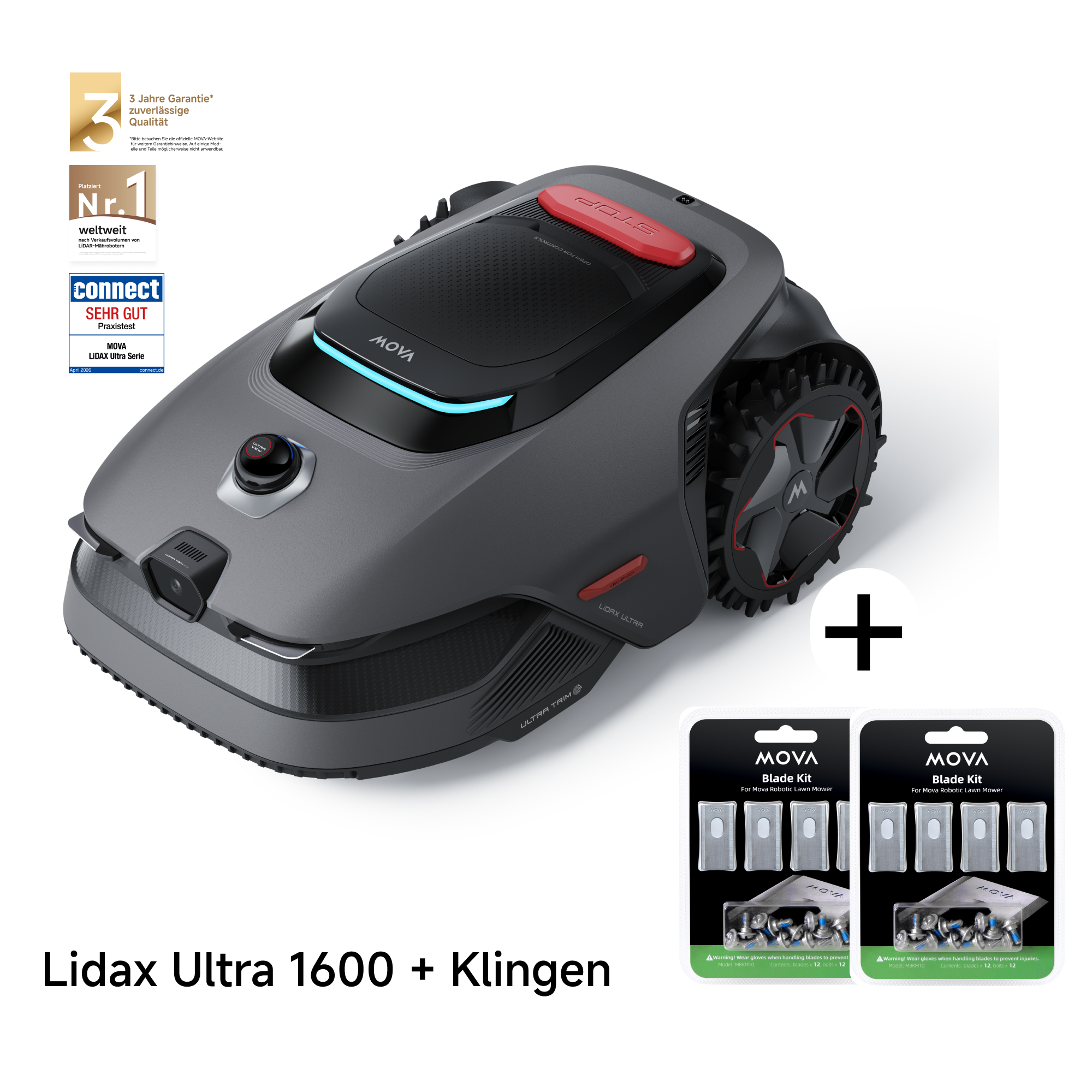 MOVA Fall Prime Day MOVA LiDAX Ultra 1600 Robotermäher + Klingen
