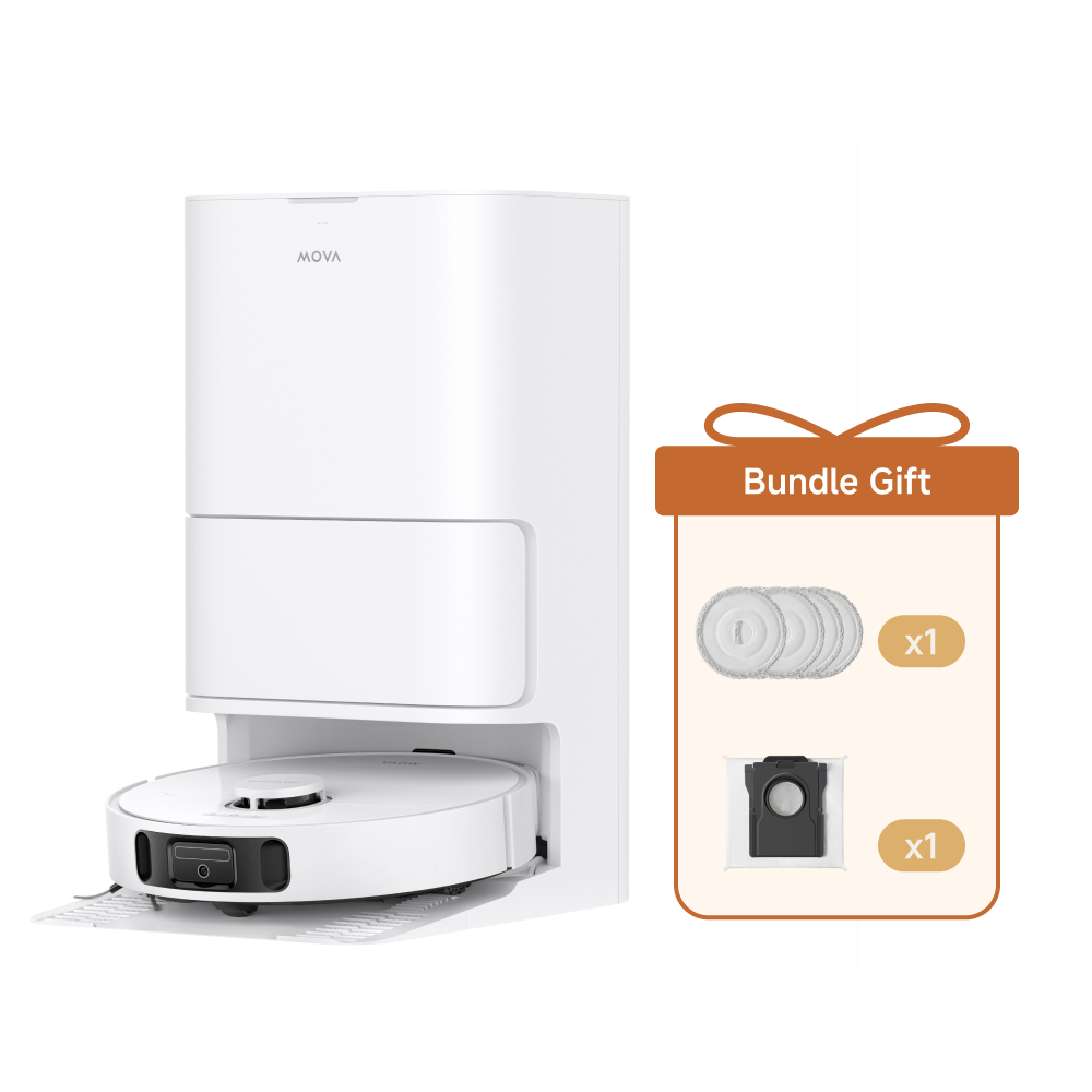 MOVA E30 Ultra Saugroboter+Staubbeutel für+Wischpad für