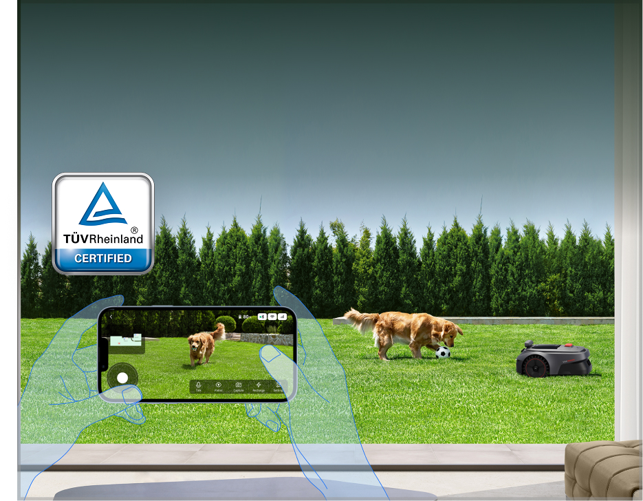 Sicherheit für Ihren Garten mit TrueGuard™ Live-Video &amp; Patrouille - 