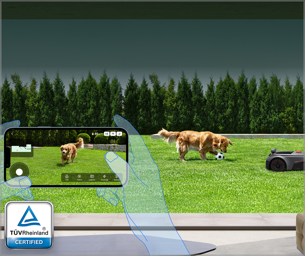 Sicherheit für Ihren Garten mit TrueGuard™ Live-Video &amp; Patrouille - 