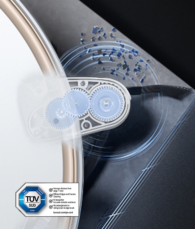 mova z60 ultra roller complete weiß maxireach™-mopp ausfahren und schwenken