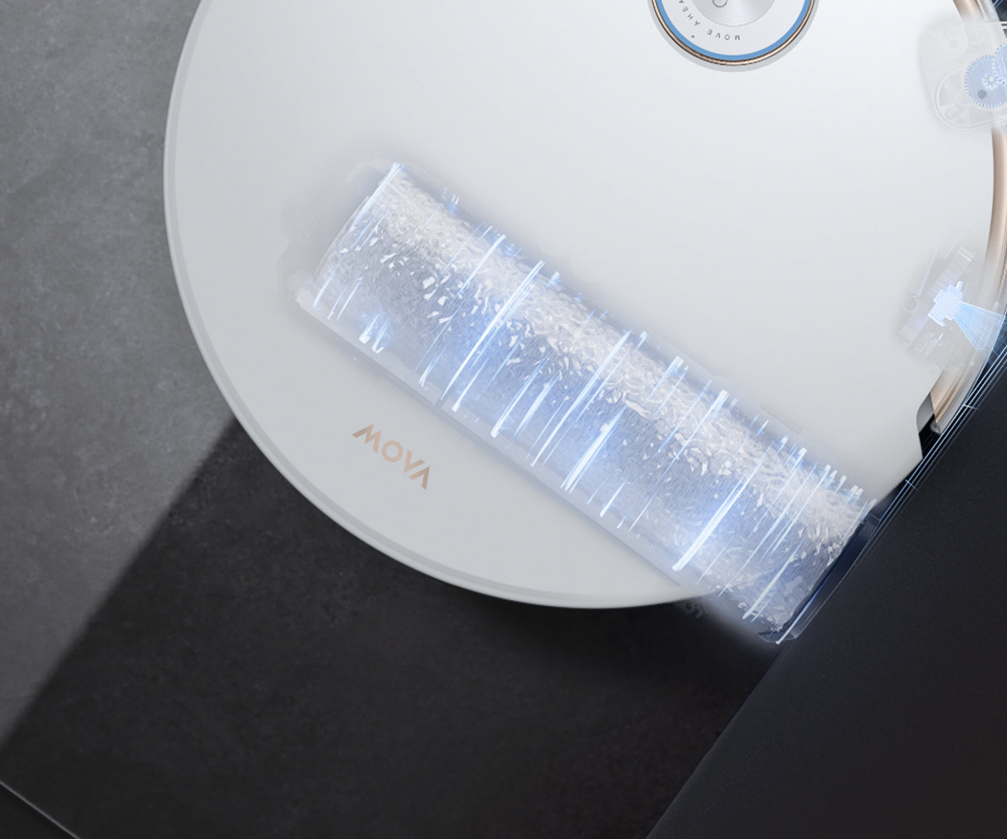 mova z60 ultra roller complete weiß maxireach™-mopp ausfahren und schwenken